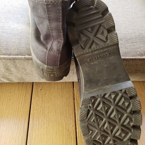 EUC CTAS Converse Lugged High 'Black Monochrome' (9) KICKS 569891C - Picture 6 of 8